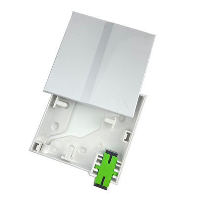 1 noyau en plastique fibre optique plaque d'appui Socket Panel Blanc essentiel pour la connexion FTTH