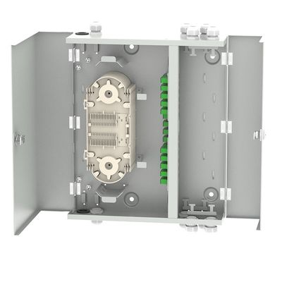 Boîte de terminaison en fibre optique intérieure pour la distribution de réseaux LAN câblés
