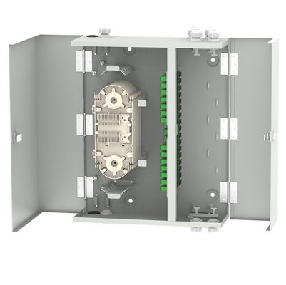 Boîte de terminaison en fibre optique intérieure pour la distribution de réseaux LAN câblés