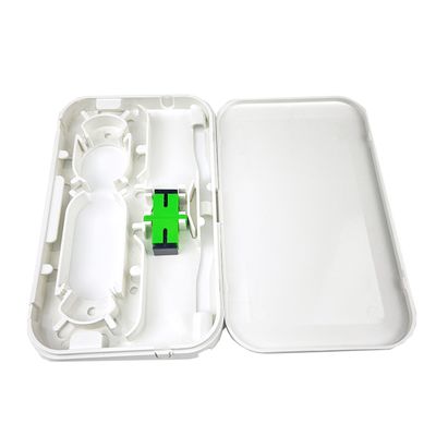 Réseau FTTH Intérieur Blanc 1 noyau Plaque de face en plastique à fibre optique Panneau de prise SC Connecteur de type 5