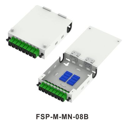Réseau FTTX ODN Metal Mini Fibre Optique Terminal FTTH Box 8 Distribution de base avec connecteurs LC et SC