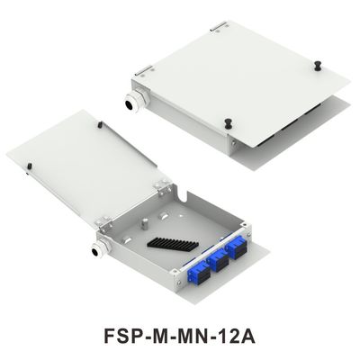 Réseau FTTX ODN Metal Mini Fibre Optique Terminal FTTH Box 8 Distribution de base avec connecteurs LC et SC