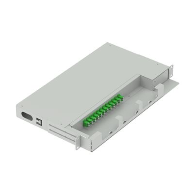 FTTX 19 pouces panneau de patch oscillant LC APC de type 12 cœurs équipement en fibre optique avec 5