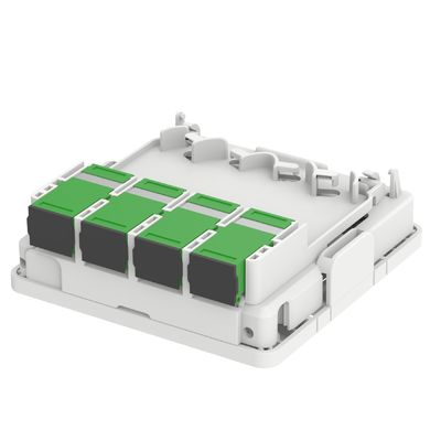 Panneau de connexion de plaque de face en fibre optique en plastique à 4 cœurs FTTX intérieur avec type de connecteur SC