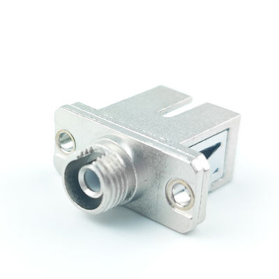 FTTH 1 Port Metal SCAPC FCAPC Adaptateurs hybrides en fibre optique Coupleurs pour le meilleur équipement