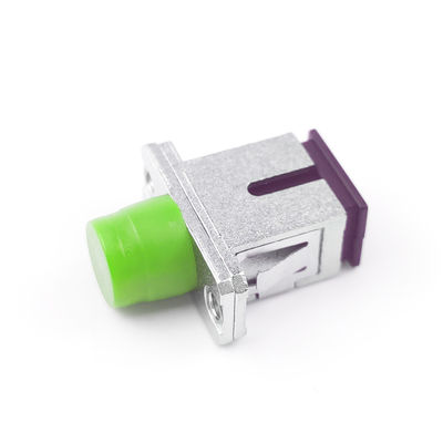FTTH 1 Port Metal SCAPC FCAPC Adaptateurs hybrides en fibre optique Coupleurs pour le meilleur équipement
