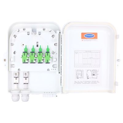 Boîte de distribution de fibres optiques FTTH extérieures à 8 cœurs avec 3 temps