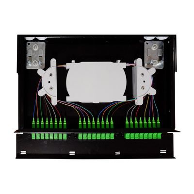 FTTX 1U type tiroir intérieur sous ODF 19 pouces cadre de distribution optique à fibre pour réseau LC