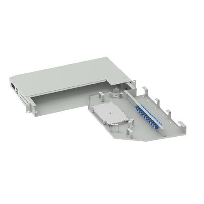 Réseau ODN 12 cœurs Cadre de distribution optique LC UPC Type 19 pouces Swing Patch Panel