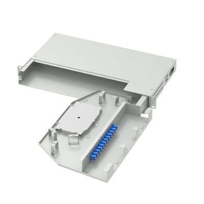 Réseau ODN 12 cœurs Cadre de distribution optique LC UPC Type 19 pouces Swing Patch Panel