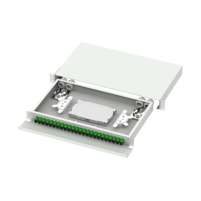 Connecteur en acier laminé à froid SC FC ST LC Type 19 pouces Cadre de distribution optique en fibre optique pour FTTX