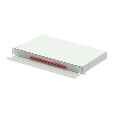 Connecteur en acier laminé à froid SC FC ST LC Type 19 pouces Cadre de distribution optique en fibre optique pour FTTX