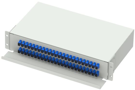 Connecteur en acier laminé à froid SC FC ST LC Type 19 pouces Cadre de distribution optique en fibre optique pour FTTX