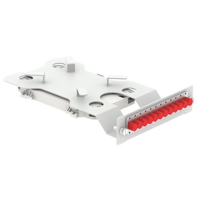 Gray RAL 7035 4U 144 cœurs 19 pouces panneau de patch de fibre optique sous ODF avec 3