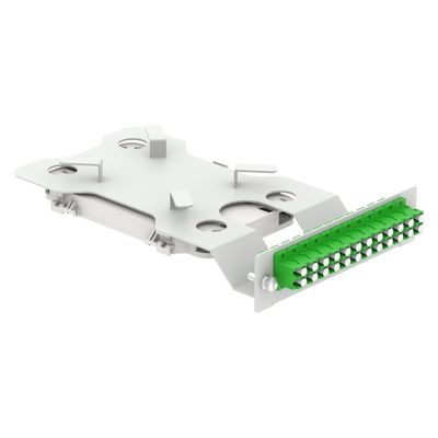 Gray RAL 7035 4U 144 cœurs 19 pouces panneau de patch de fibre optique sous ODF avec 3