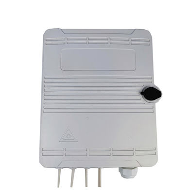 Boîte de distribution en fibre optique montée sur pôle mural pour réseau FTTH IP65 extérieur 8 cœurs