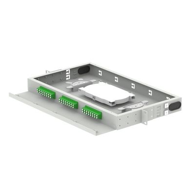 FTTH 96 Panneau de patch de capacité de noyau 19 pouces Cadre de distribution optique avec LC