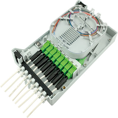 PC Matériau ABS Utilisé Réseau ODN FTTH IP65 Extérieur 8 cœurs Boîte de terminaison en fibre optique