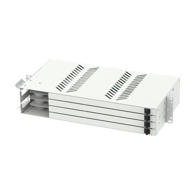 Panneau de patch en fibre optique de 19 pouces sous ODF avec connecteurs SC LC et acier laminé à froid