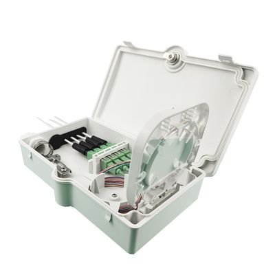 FTTH IP65 extérieur 4 cœurs boîte de terminaison en fibre optique avec connecteur SC mur monté gris