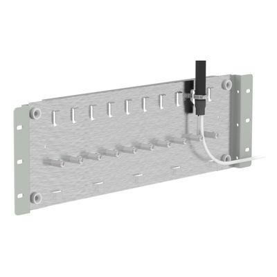 Cadre de distribution optique en fibre optique monté sur un rack intérieur de 19 pouces en gris