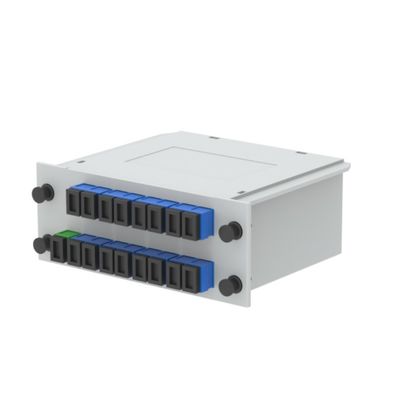 Cadre de distribution optique en fibre optique monté sur un rack intérieur de 19 pouces en gris