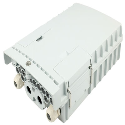 Boîte de distribution de fibres de matériau PC ABS pour accès FTTH à 16 cœurs dans le montage de poteaux muraux