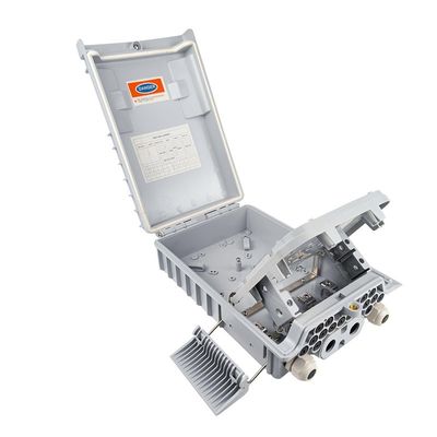 Boîte de distribution de fibres de matériau PC ABS pour accès FTTH à 16 cœurs dans le montage de poteaux muraux