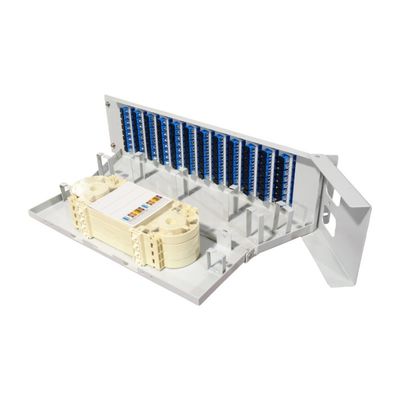 5 temps gris 96cores 19 pouces Flip vers le bas panneau de patch de fibre optique pour l' équipement optique