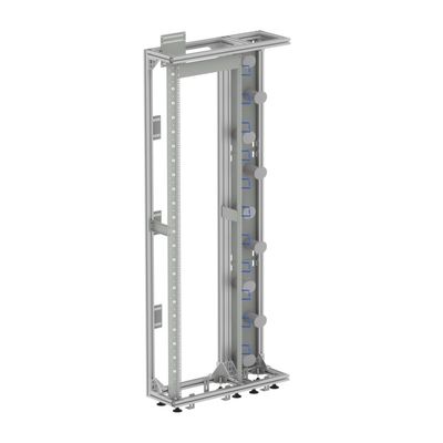 FTTH 19 pouces Plateau ouvert argent/gris Profil en aluminium Cadre de distribution optique en fibre ODF
