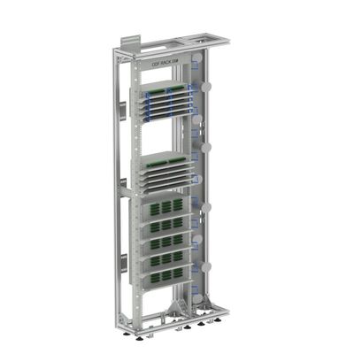 FTTH 19 pouces Plateau ouvert argent/gris Profil en aluminium Cadre de distribution optique en fibre ODF