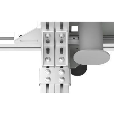 FTTH 19 pouces Plateau ouvert argent/gris Profil en aluminium Cadre de distribution optique en fibre ODF