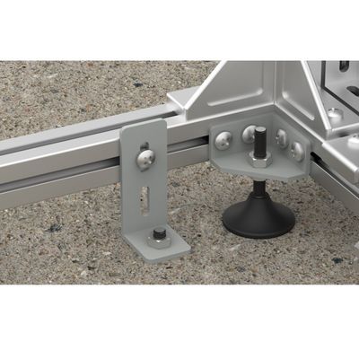 FTTH 19 pouces Plateau ouvert argent/gris Profil en aluminium Cadre de distribution optique en fibre ODF