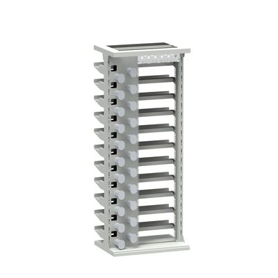 Finition en argent durable 47U Armoire de support ODF pour réseau intérieur FTTH FTTX plateau chargé