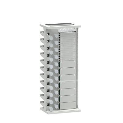 Finition en argent durable 47U Armoire de support ODF pour réseau intérieur FTTH FTTX plateau chargé