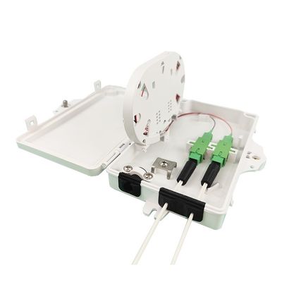 Accès au réseau en extérieur FTTH IP65 Boîte de terminaison en fibre optique 2 cœurs PC ABS