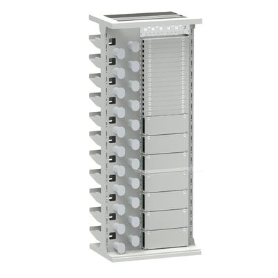 Finition en argent durable 47U Armoire de support ODF pour réseau intérieur FTTH FTTX plateau chargé