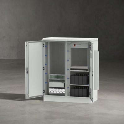 Armoire de télécommunication extérieure en acier inoxydable pour une fiabilité du réseau