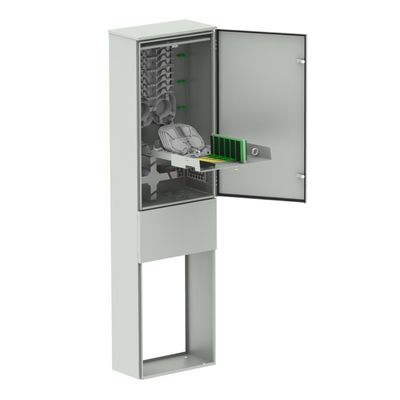 Plaque d'acier laminée à froid IP65 Armoire de télécommunication extérieure pour la distribution de fibres optiques de densité ODF