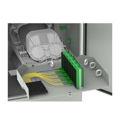 Plaque d'acier laminée à froid IP65 Armoire de télécommunication extérieure pour la distribution de fibres optiques de densité ODF