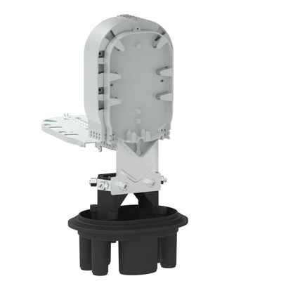 3- Boîte commune de câble de fermeture par splice en fibre optique à 288 cœurs noir pour réseaux FTTH