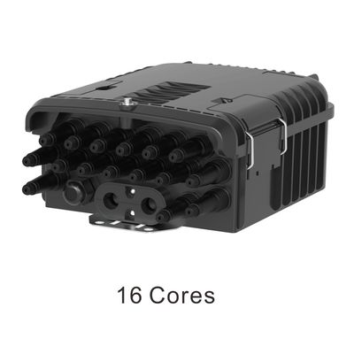 PC ABS 16 cœurs FTTH boîte de bornes à fibres optiques pour le mur et le poteau de montage en extérieur