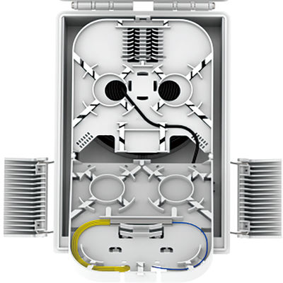 - Fabriqué FTTH IP68 8 cœurs boîte de distribution en fibre optique avec connecteur SC 274x175x86