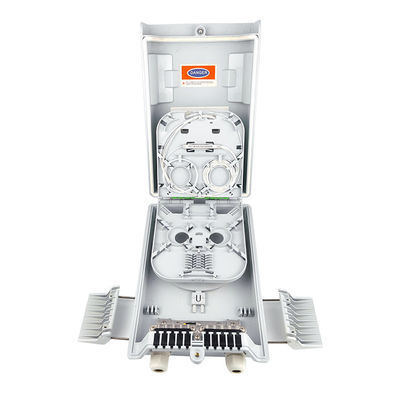 - Fabriqué FTTH IP68 8 cœurs boîte de distribution en fibre optique avec connecteur SC 274x175x86