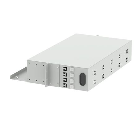 Cadre de distribution optique FC APC 48 ports 19 pouces Panneau de patch idéal pour FTTX et réseau