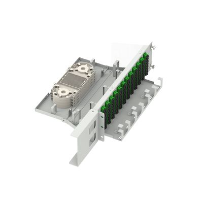 Centre de données 96 cœurs SC APC Type 19 pouces Panneau de patchage en fibre optique avec 5 et conception swing
