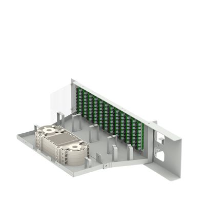 Centre de données 96 cœurs SC APC Type 19 pouces Panneau de patchage en fibre optique avec 5 et conception swing