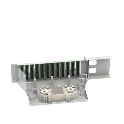 Centre de données 96 cœurs SC APC Type 19 pouces Panneau de patchage en fibre optique avec 5 et conception swing