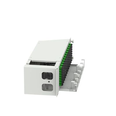 Centre de données 96 cœurs SC APC Type 19 pouces Panneau de patchage en fibre optique avec 5 et conception swing