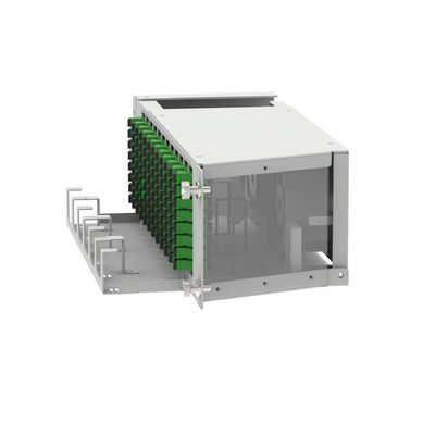 Centre de données 96 cœurs SC APC Type 19 pouces Panneau de patchage en fibre optique avec 5 et conception swing